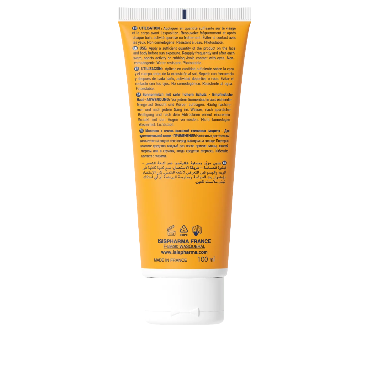 Lotiune protectie solara hidratanta SPF50+ UVEBLOCK, 100ml, Isis Pharma