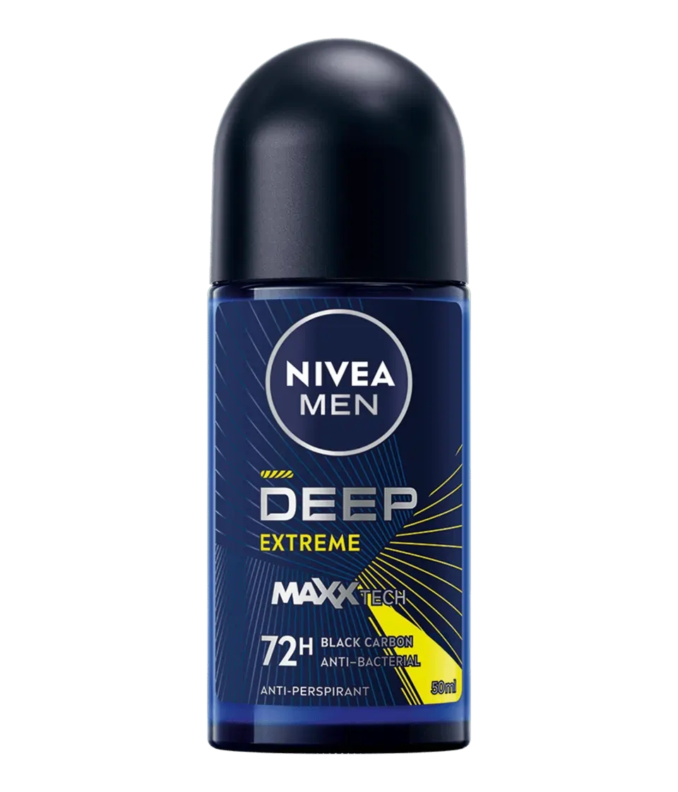 Deodorant roll-on pentru barbati Deep Extreme, 50ml, Nivea