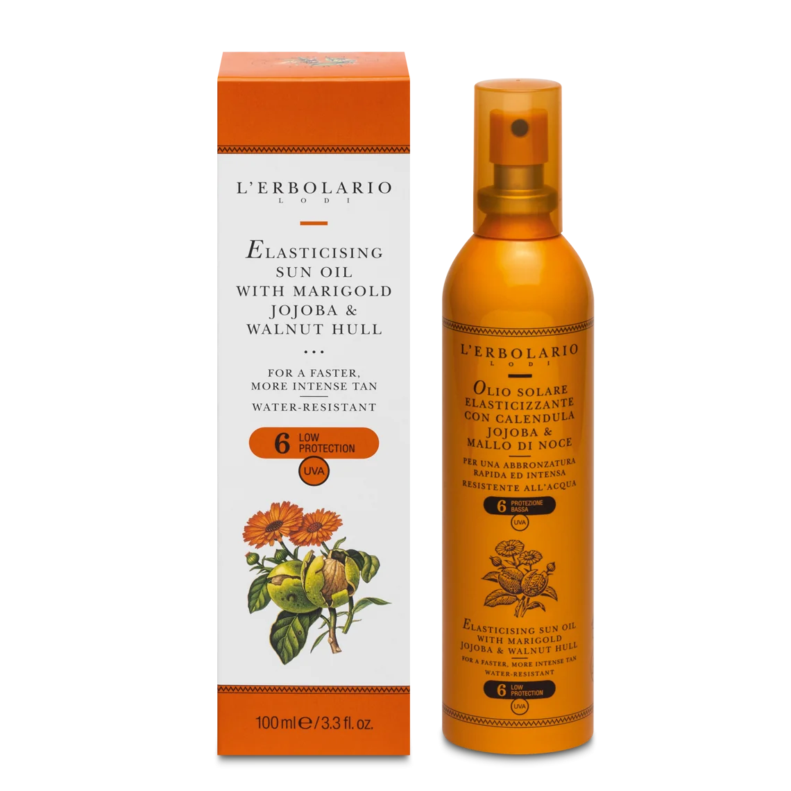 L'Erbolario Ulei de soare Elasticising Sun SPF6, 100ml