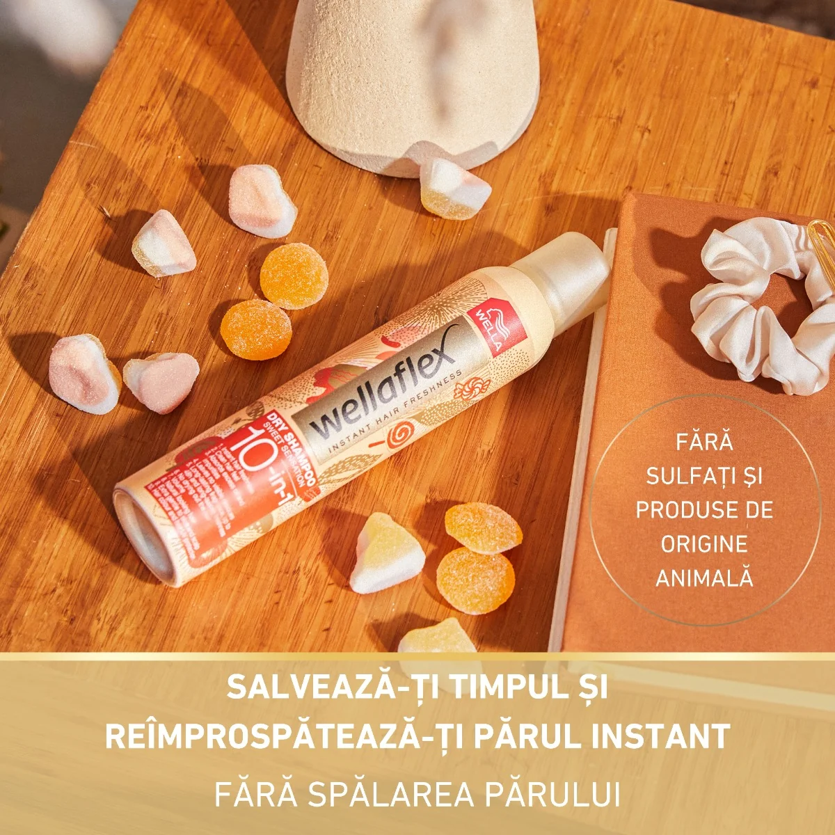 Sampon uscat Sweet Sensation Wellaflex, 180ml, Wella