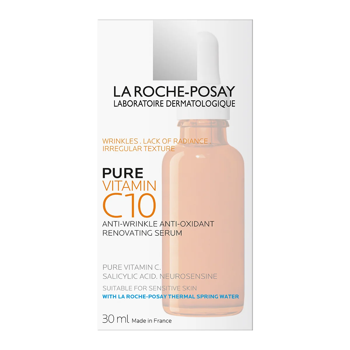 Ser antirid si antioxidant cu Vitamina C 10 Pura, 30ml, La Roche-Posay