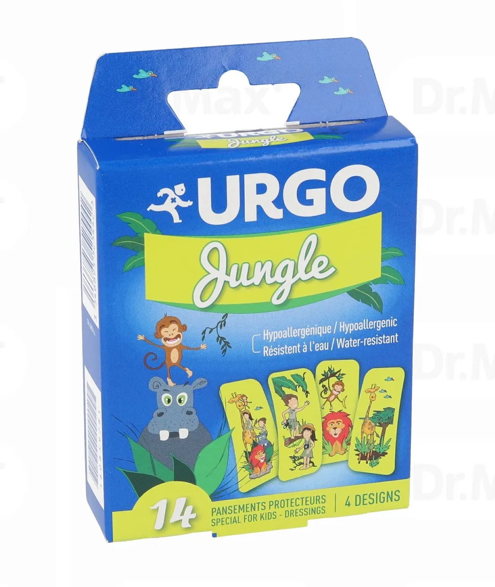 Plasturi pentru copii Jungle, 14 bucati, Urgo