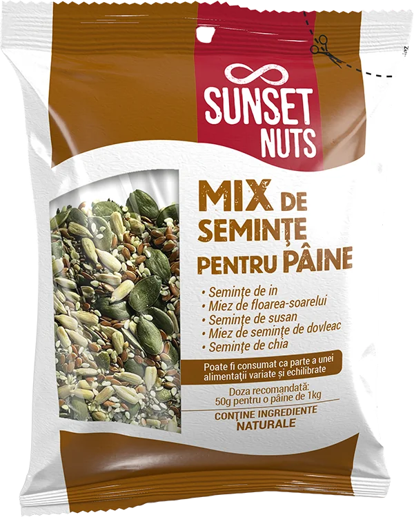 Mix seminte pentru paine, 50g, Sunset Nuts