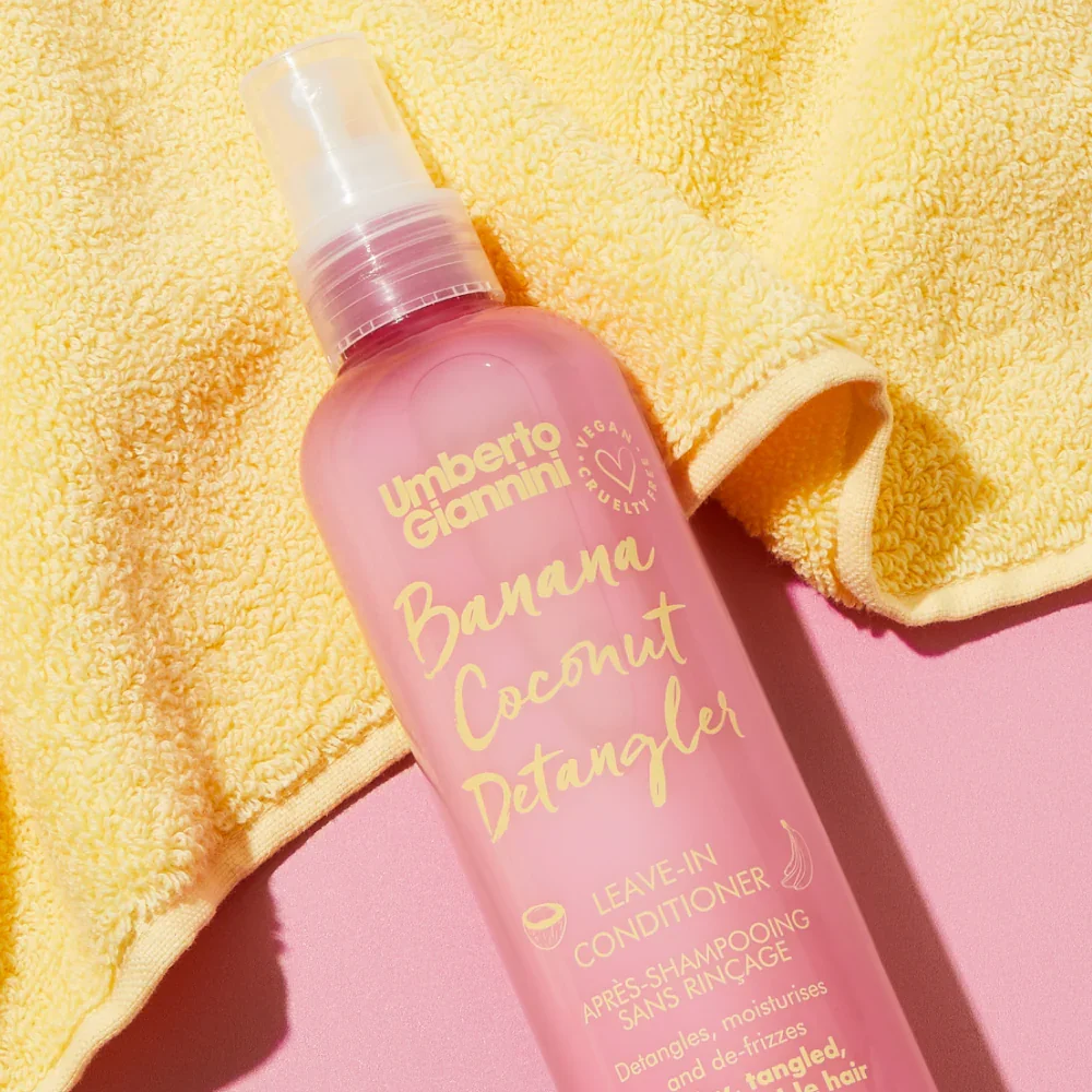 Balsam spray leave-in pentru descurcarea parului Banana Coconut Detangler, 250ml, Umberto Giannini