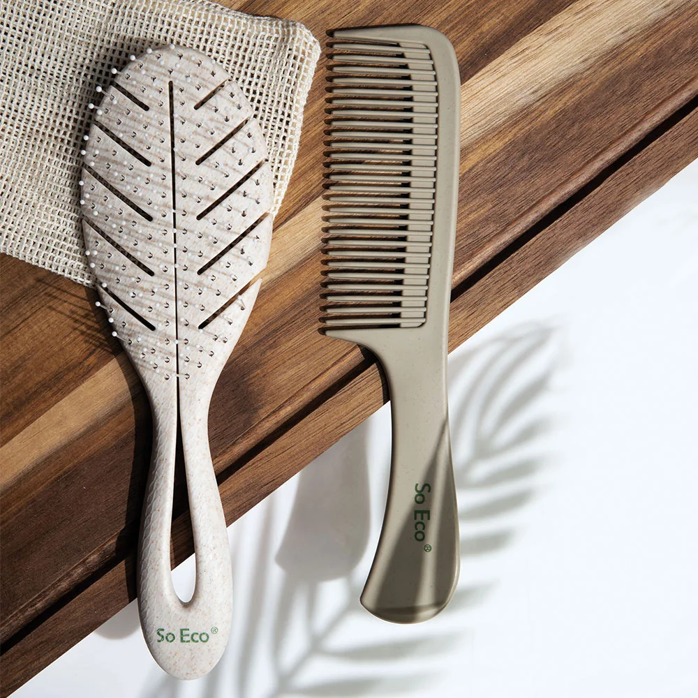 Set perii pentru par Blow Dry ecologic biodegradabil, 2 bucati, So Eco