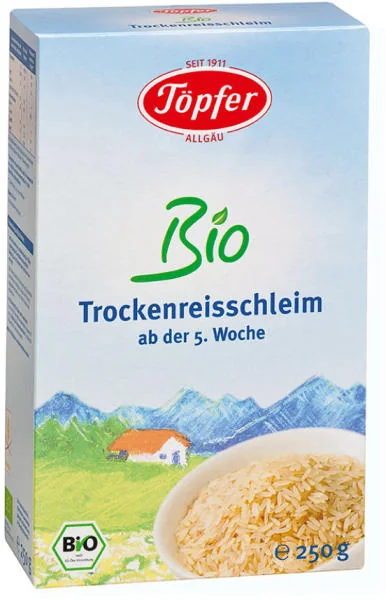 Cereale BIO cu orez de la 5 saptamani, 250g, Topfer