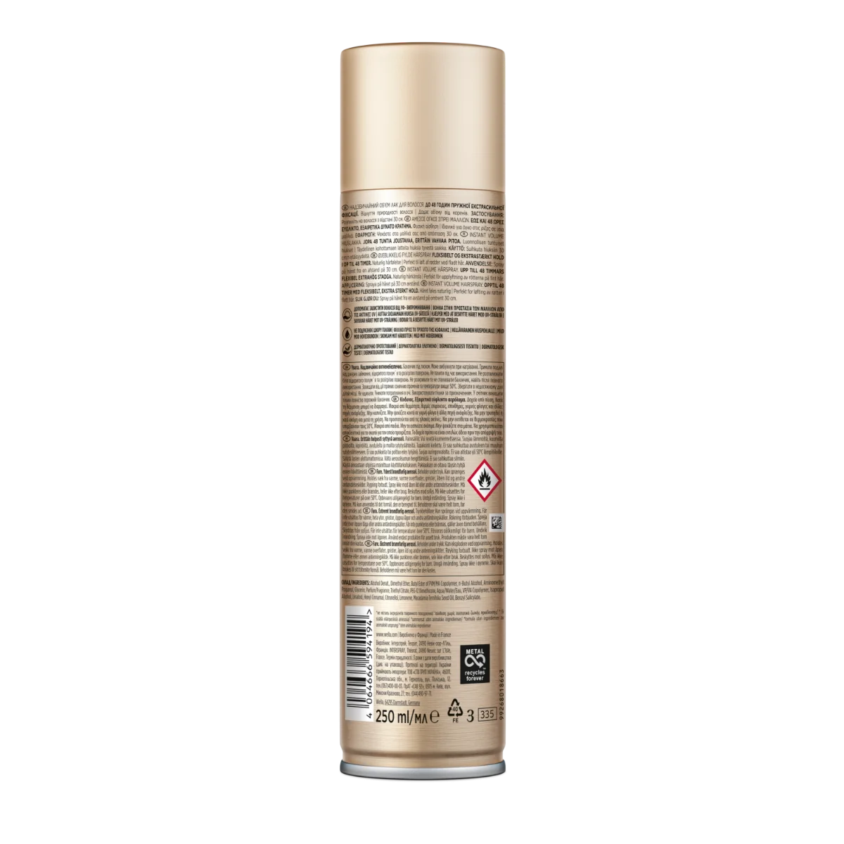 Fixativ cu grad de fixare 4 Instant Volume Boost  Wellaflex, 250ml, Wella
