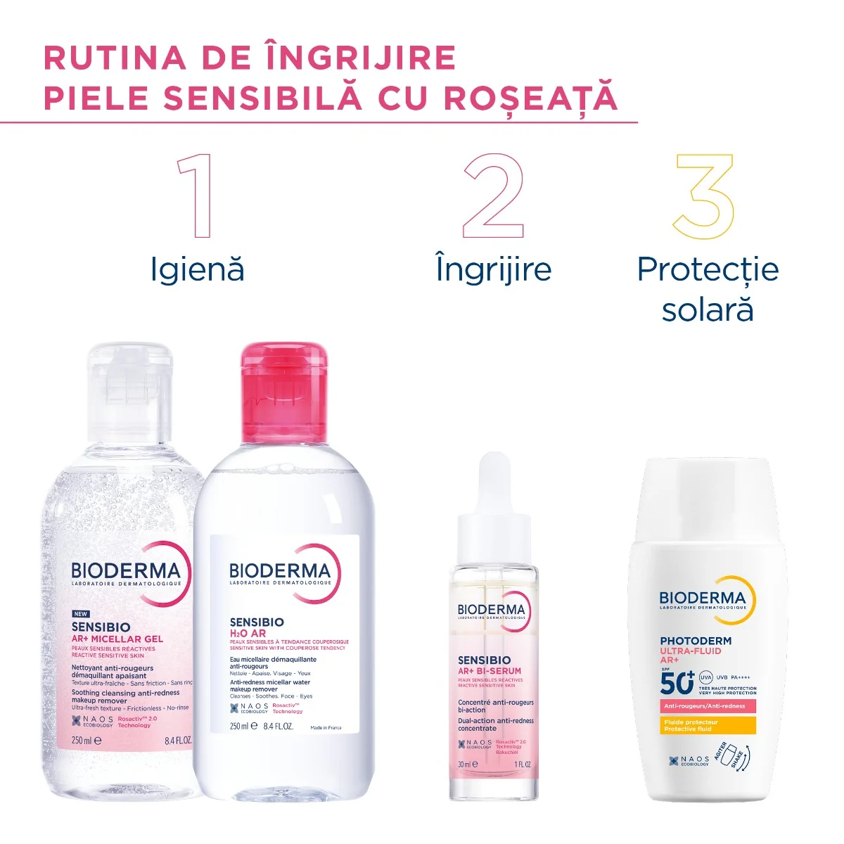 Fluid cu protectie solara SPF50+ Photoderm Ultra AR+, 40ml, Bioderma
