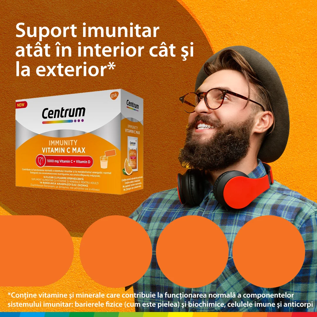 Centrum Immunity Vitamin C Max, 14 plicuri, Haleon