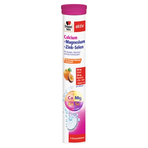 Calciu + Magneziu + Zinc + Seleniu, 15 comprimate efervescente, Doppelherz
