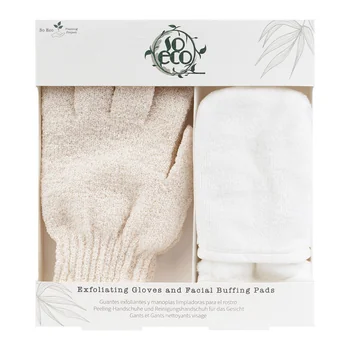 Set ecologic manusi exfoliante si pernite pentru curatarea fetei si corpului, 1 bucata, So Eco