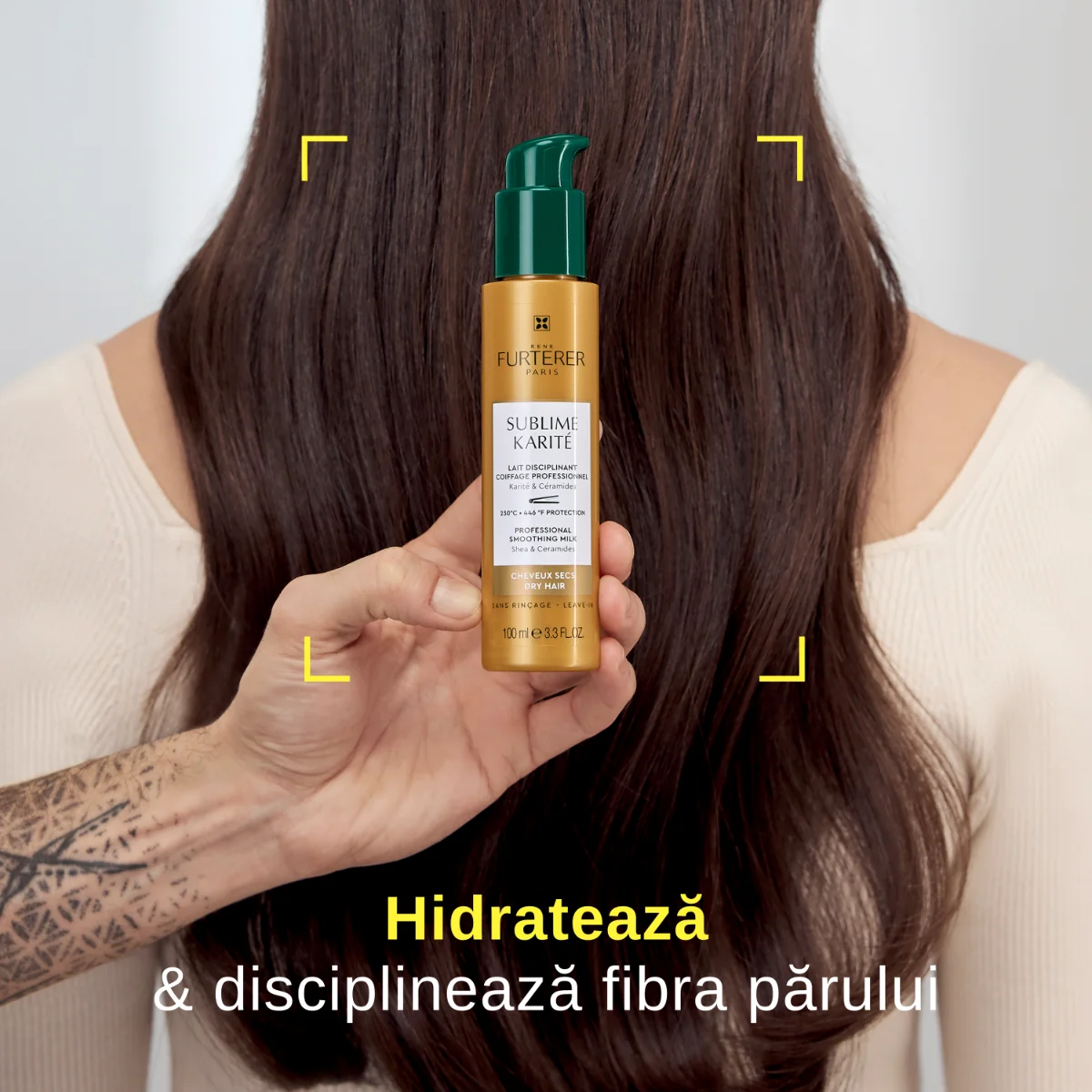 Crema hidratanta leave-in penru par uscat Karite Hydra, 100ml, Rene Furterer