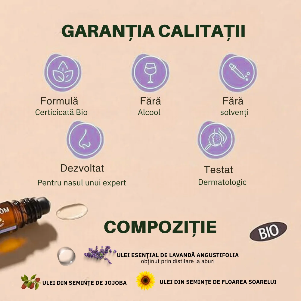 Roll-on cu uleiuri esentiale Relax Bio, 5ml, Pranarom