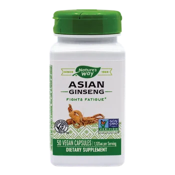 Asian Ginseng 560mg Nature's Way, 50 capsule vegetale, Secom
