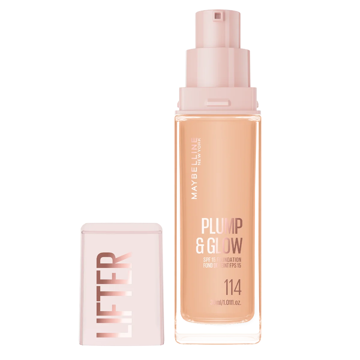 Fond de ten Lifter Plump & Glow Nr. 114, 30ml, Maybelline