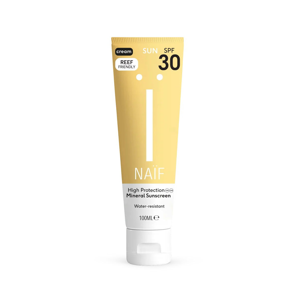 Crema cu protectie solara minerala SPF30 pentru adulti, 100ml, Naif
