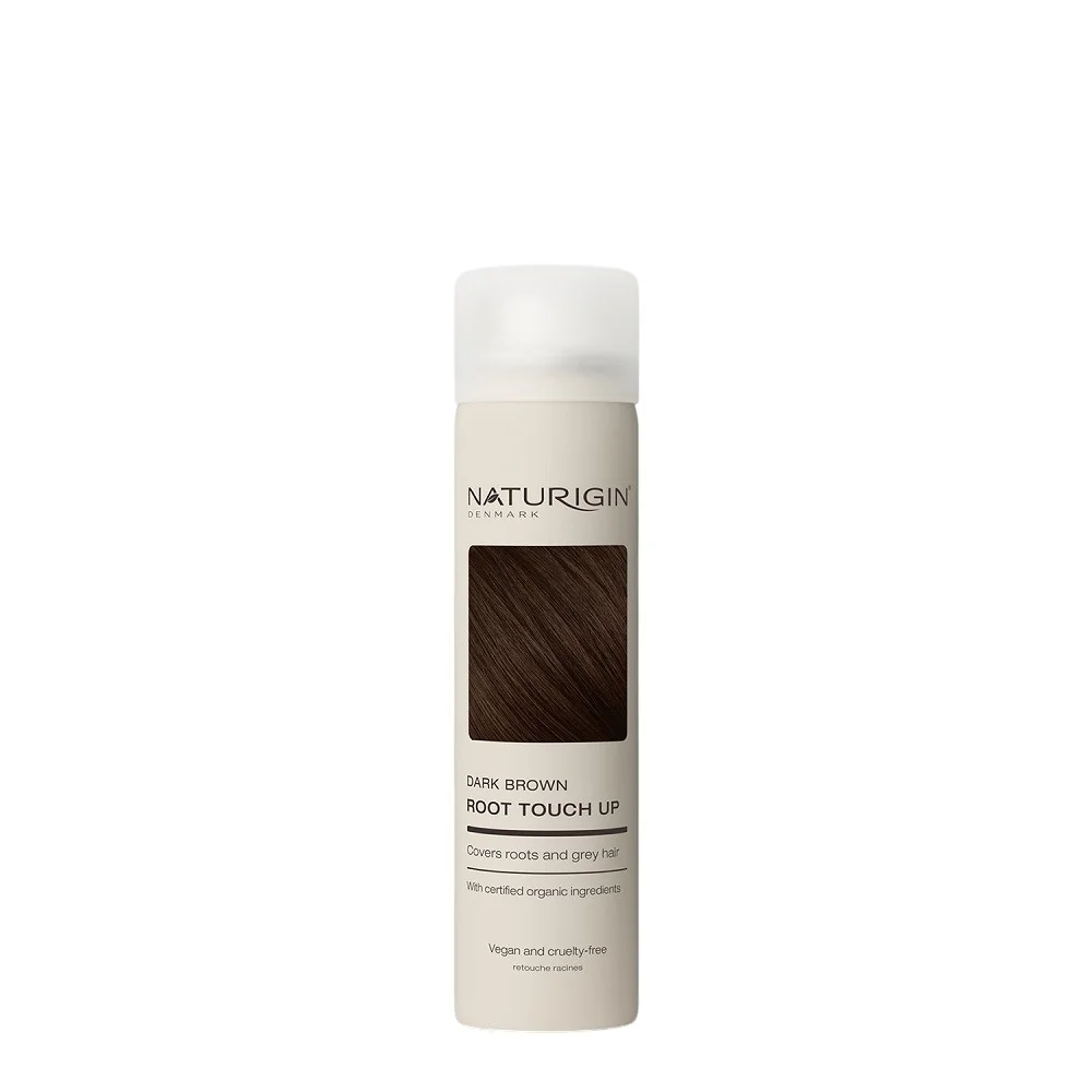 Spray pentru acoperirea temporara a parului alb la radacina Maro Inchis, 75ml, Naturigin
