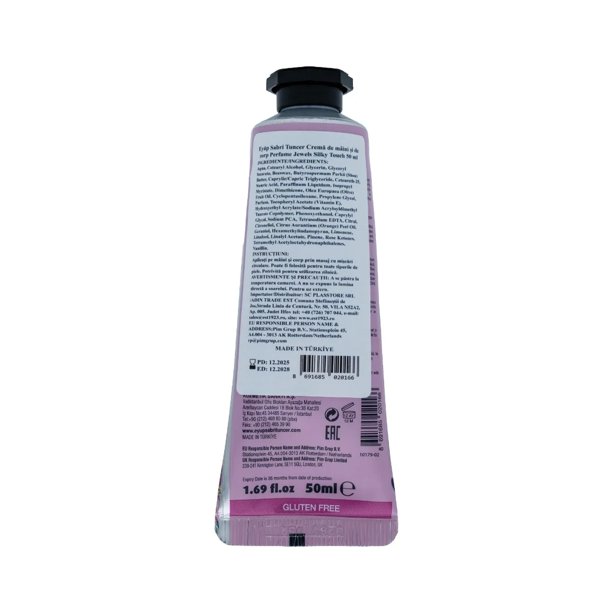 Crema de maini si de corp Silky Touch Perfume Jewels, 50ml, Eyup Sabri Tuncer