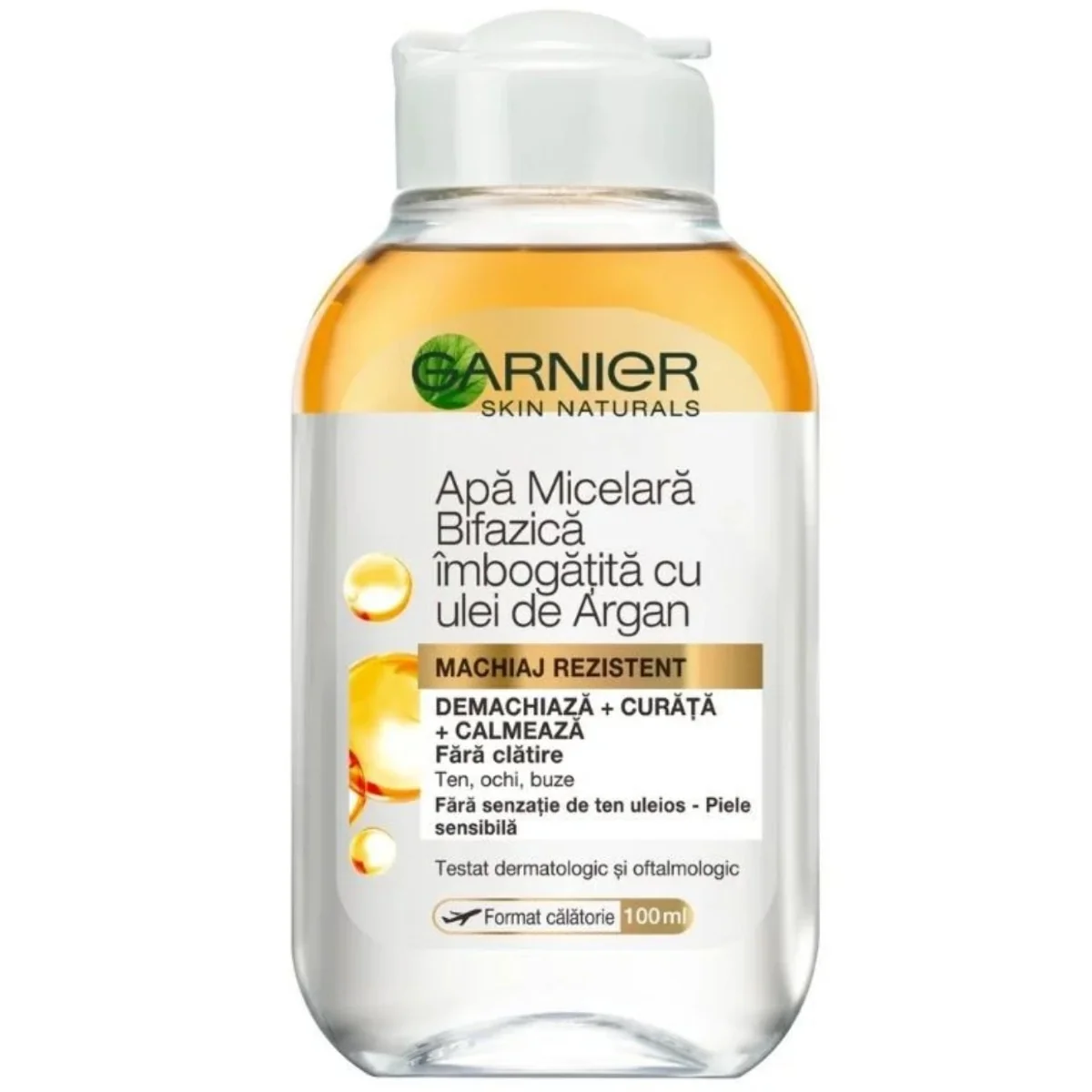 Apa micelara bifazica cu ulei de argan Skin Naturals, 100ml, Garnier