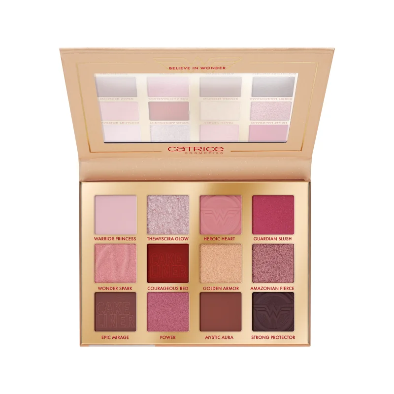 Paleta de farduri pentru pleoape 020 Amazonian Warrior Wonder Woman, 15.5g, Catrice 