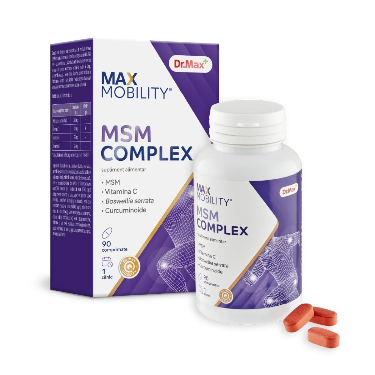 Dr. Max MSM Complex, 90 comprimate filmate
