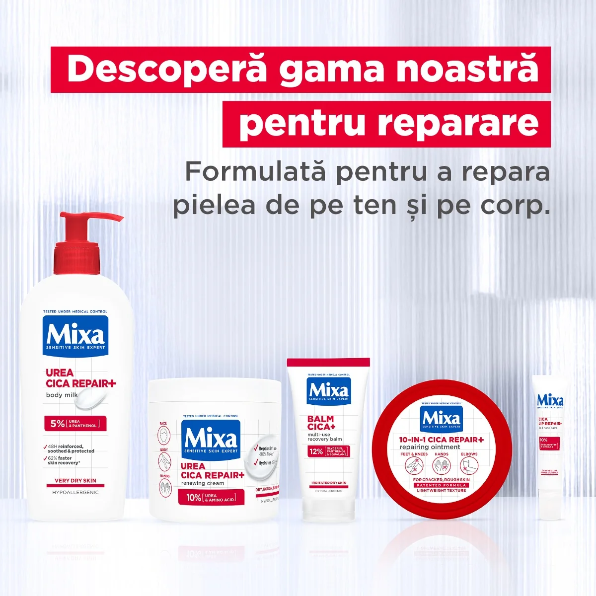 Balsam pentru pielea iritata si uscata Cica Repair+, 50ml, Mixa
