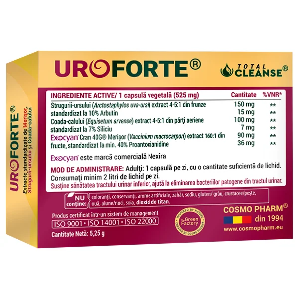 Uroforte, 10 capsule, Cosmopharm