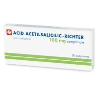 Acid Acetilsalicilic 100 mg, 30 comprimate, Gedeon Richter