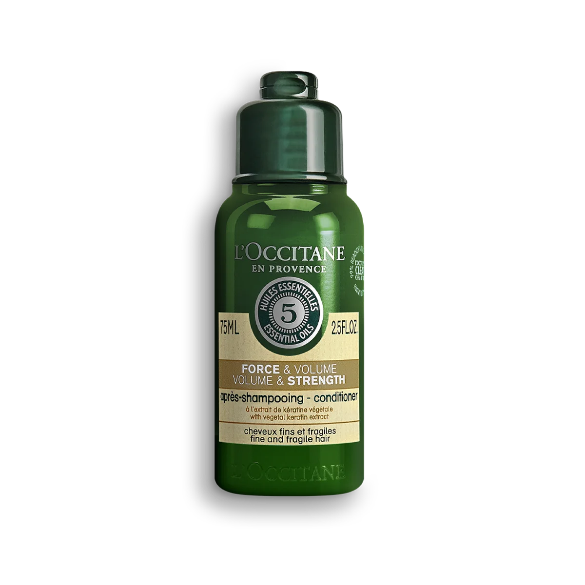 Balsam pentru par fortifiant si pentru volum Aroma Force special pentru calatorii, 75ml, L'Occitane