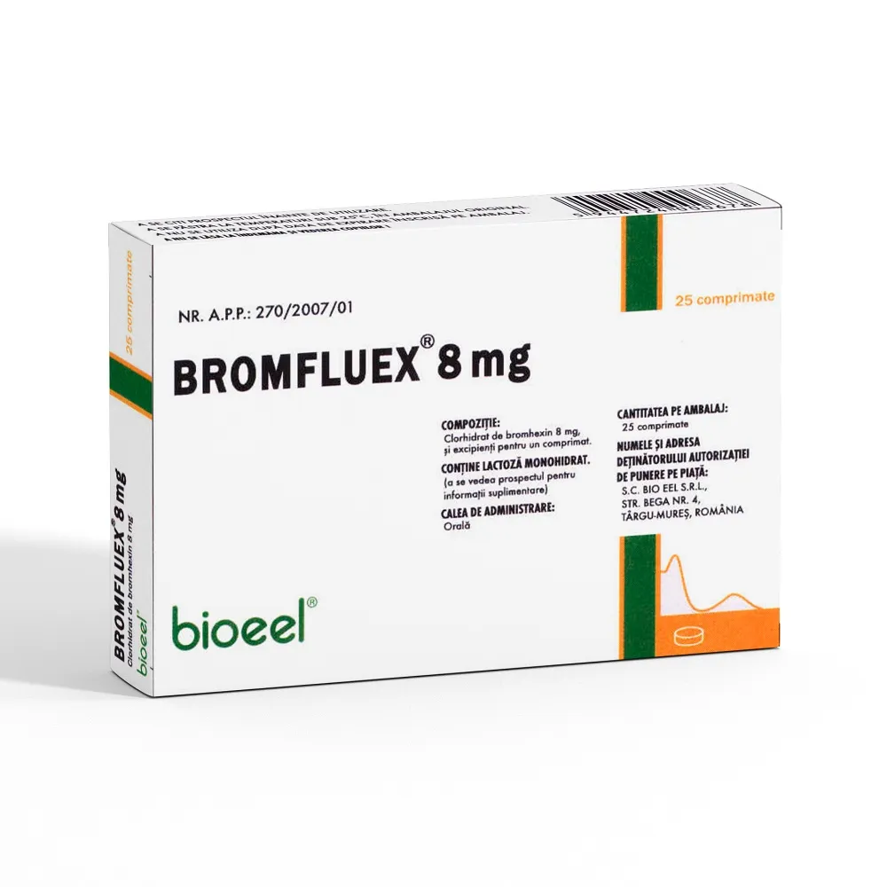 Bromfluex 8mg, 25 comprimate, Bioeel
