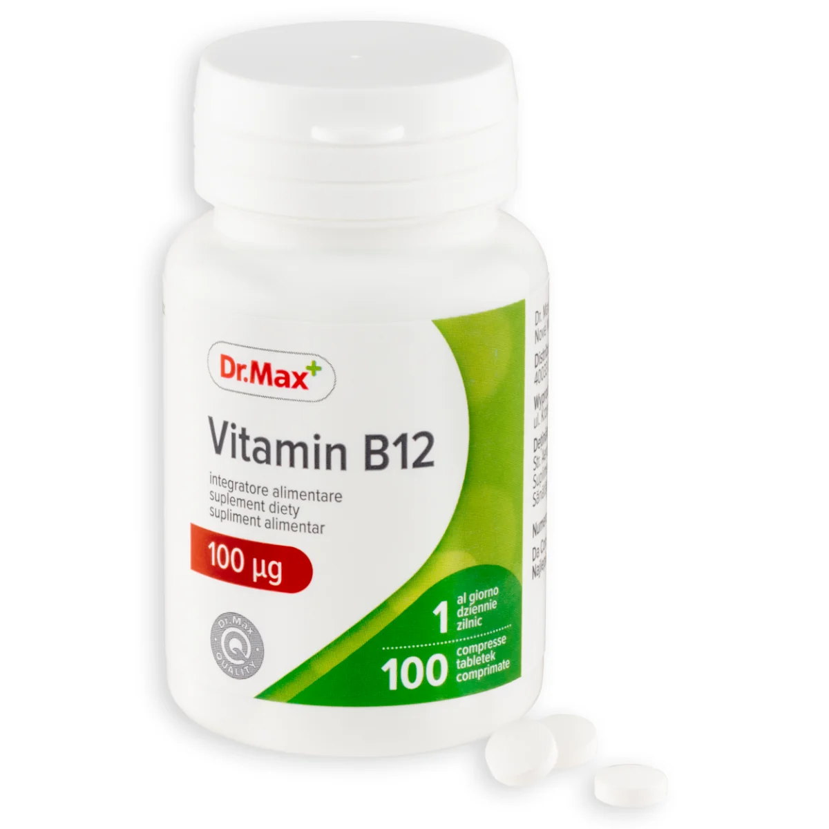 Dr. Max Vitamina B12 100mcg, 100 comprimate filmate