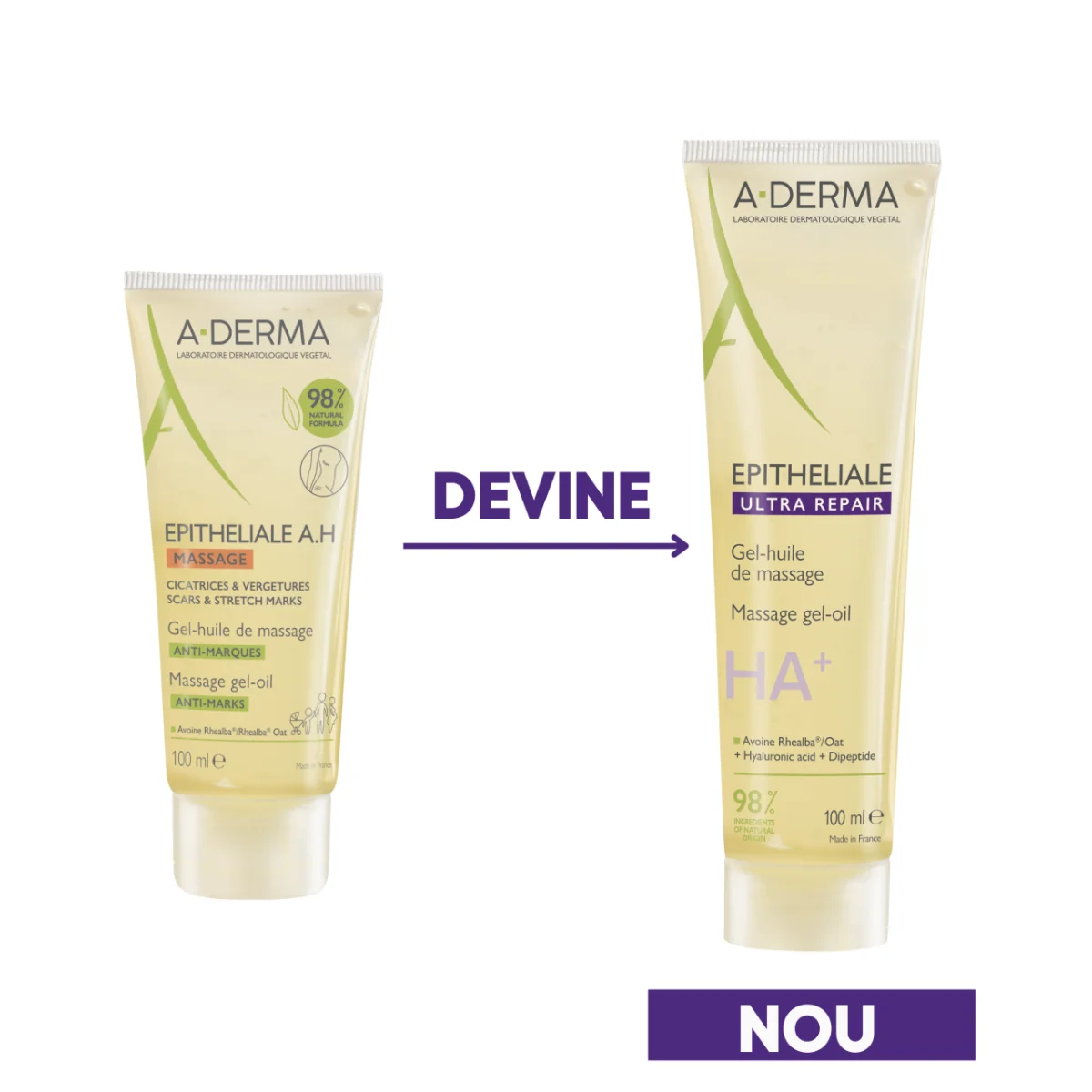 Gel-ulei pentru masaj Epitheliale Ultra Repair, 100ml, A-Derma