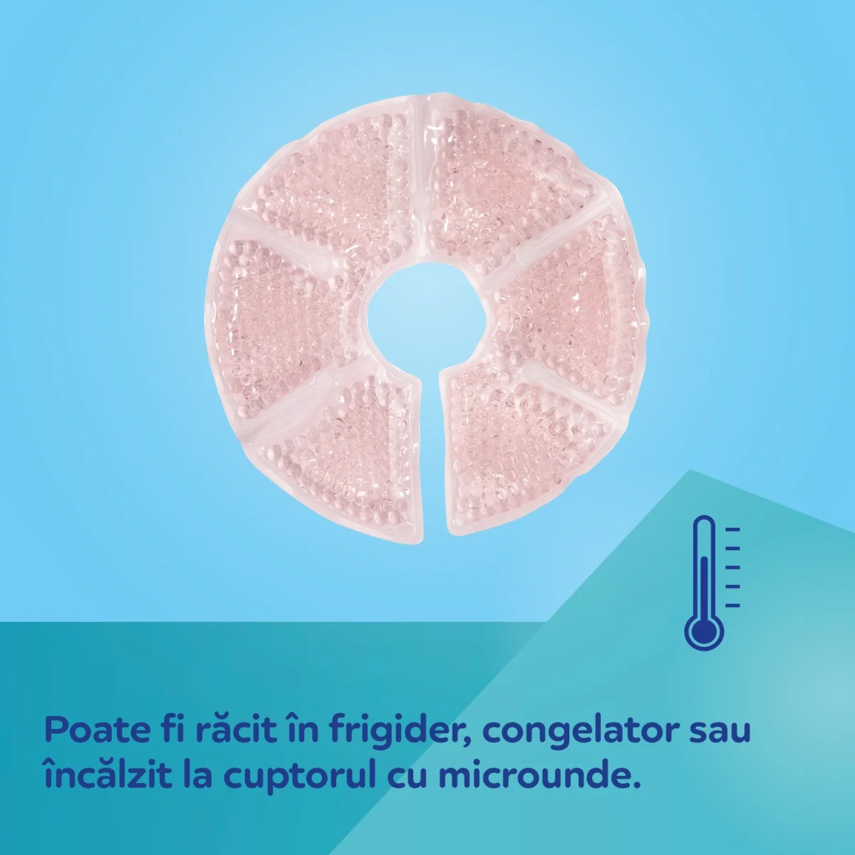 Comprese cu gel pentru sani pentru terapie calda sau rece, 2 bucati, Canpol babies