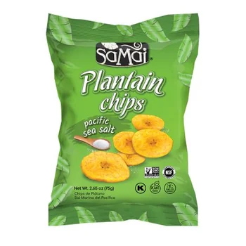 Chips de banane de gatit cu sare de mare, 75g, Samai