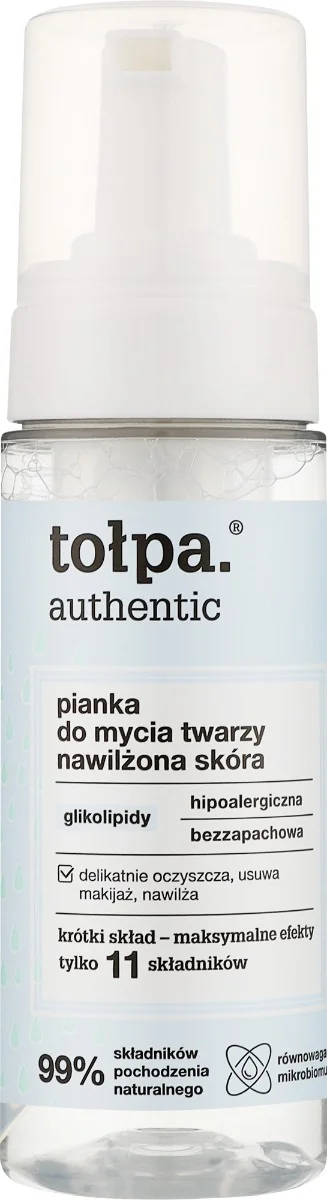 Spuma pentru curatarea fetei si piele hidratata, 150ml, Tolpa