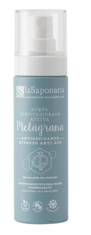Toner antioxidant si efect anti-imbatranire cu apa activa Melagrana, 50ml, La Saponaria