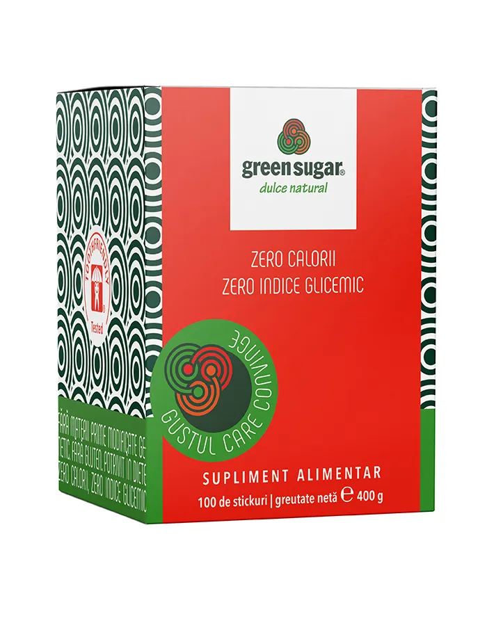 Green Sugar, 4g x 100 stickuri, Laboratoarele Remedia