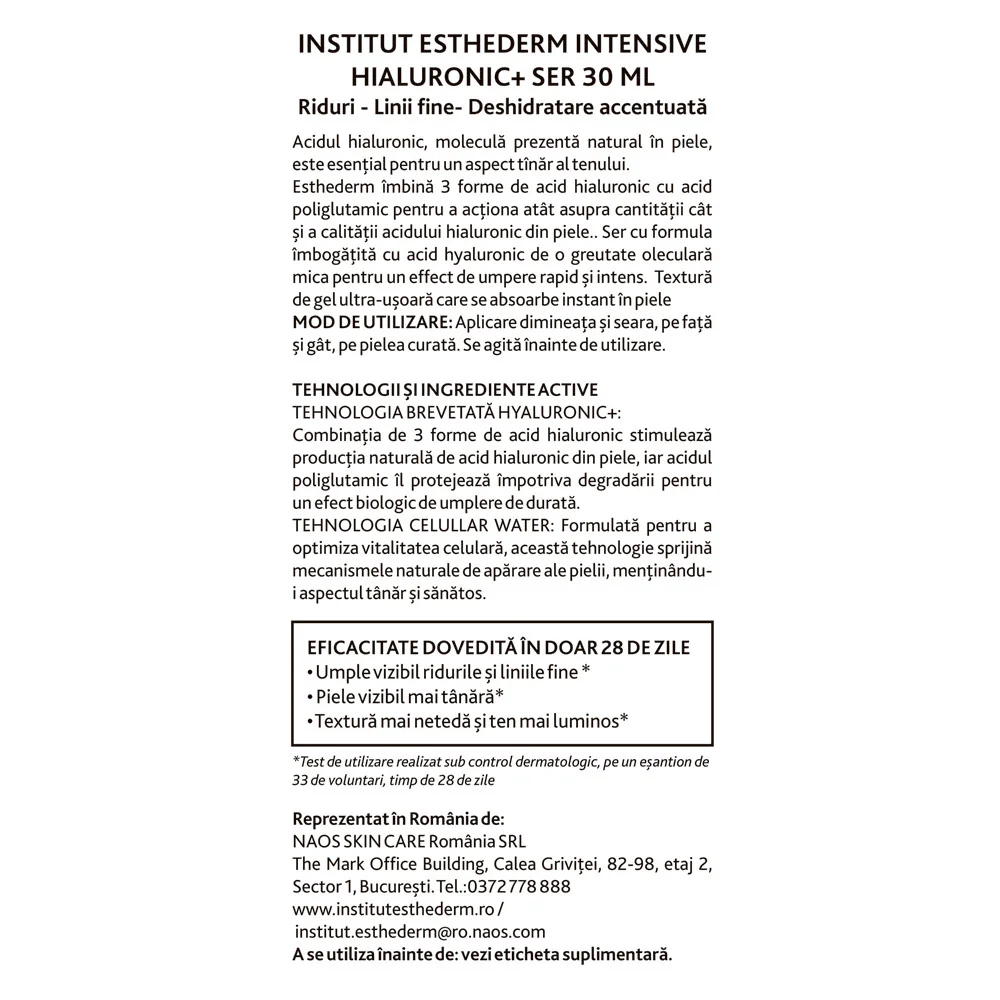 Ser Intensive Hyaluronic, 30ml, Institut Esthederm