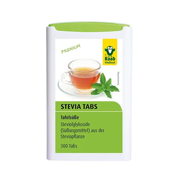 Stevia tablete premium, 300 bucati, Raab Vitalfood