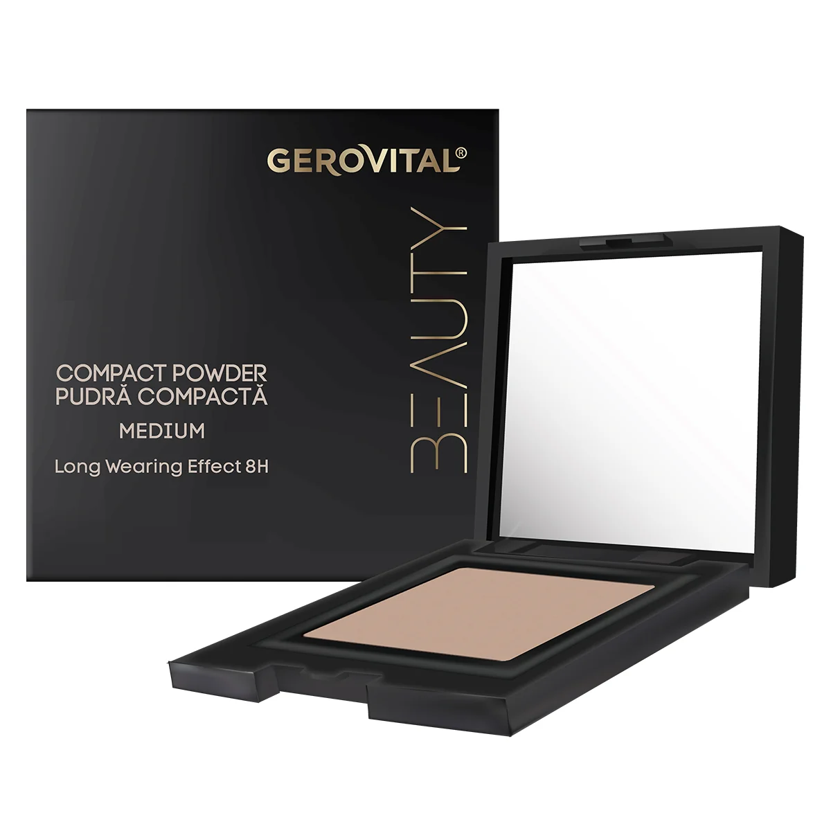 Pudra compacta Medium Beauty, 9.5g, Gerovital