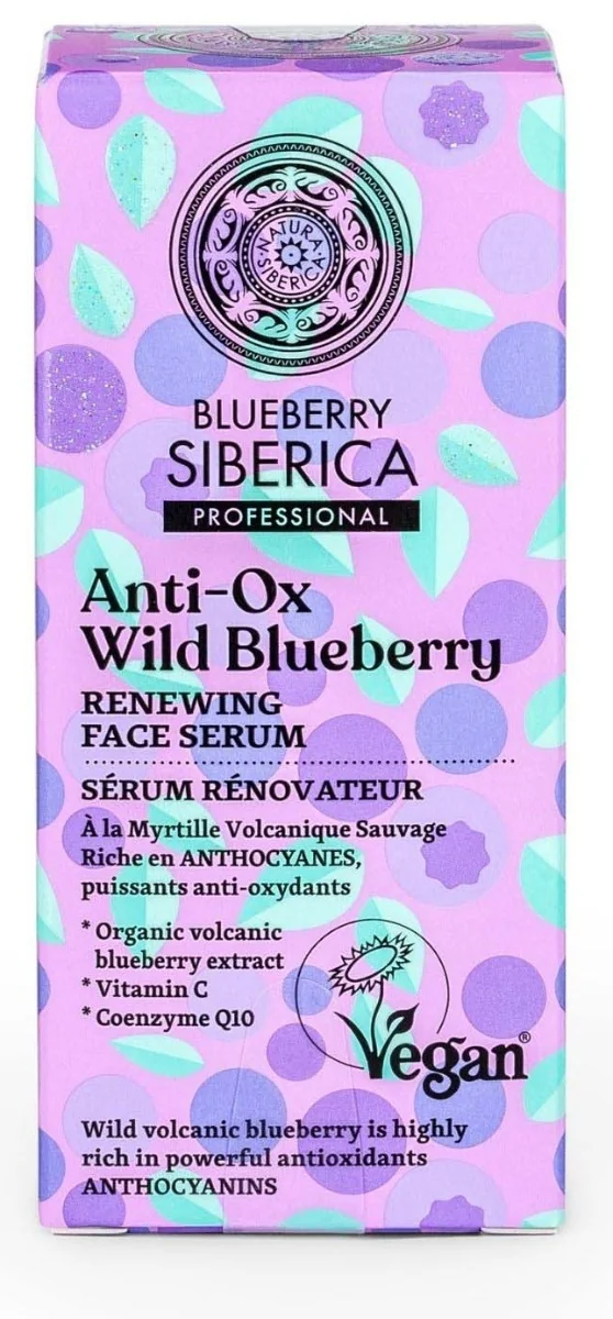 Ser facial regenerant Anti-Ox Wild Blueberry, 30ml, Natura Siberica 
