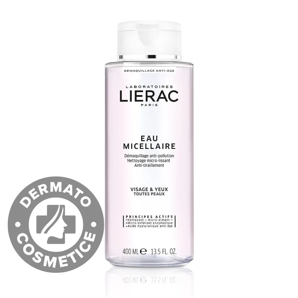 Apa micelara demachianta fata si ochi pentru toate tipurile de ten, 400ml, Lierac
