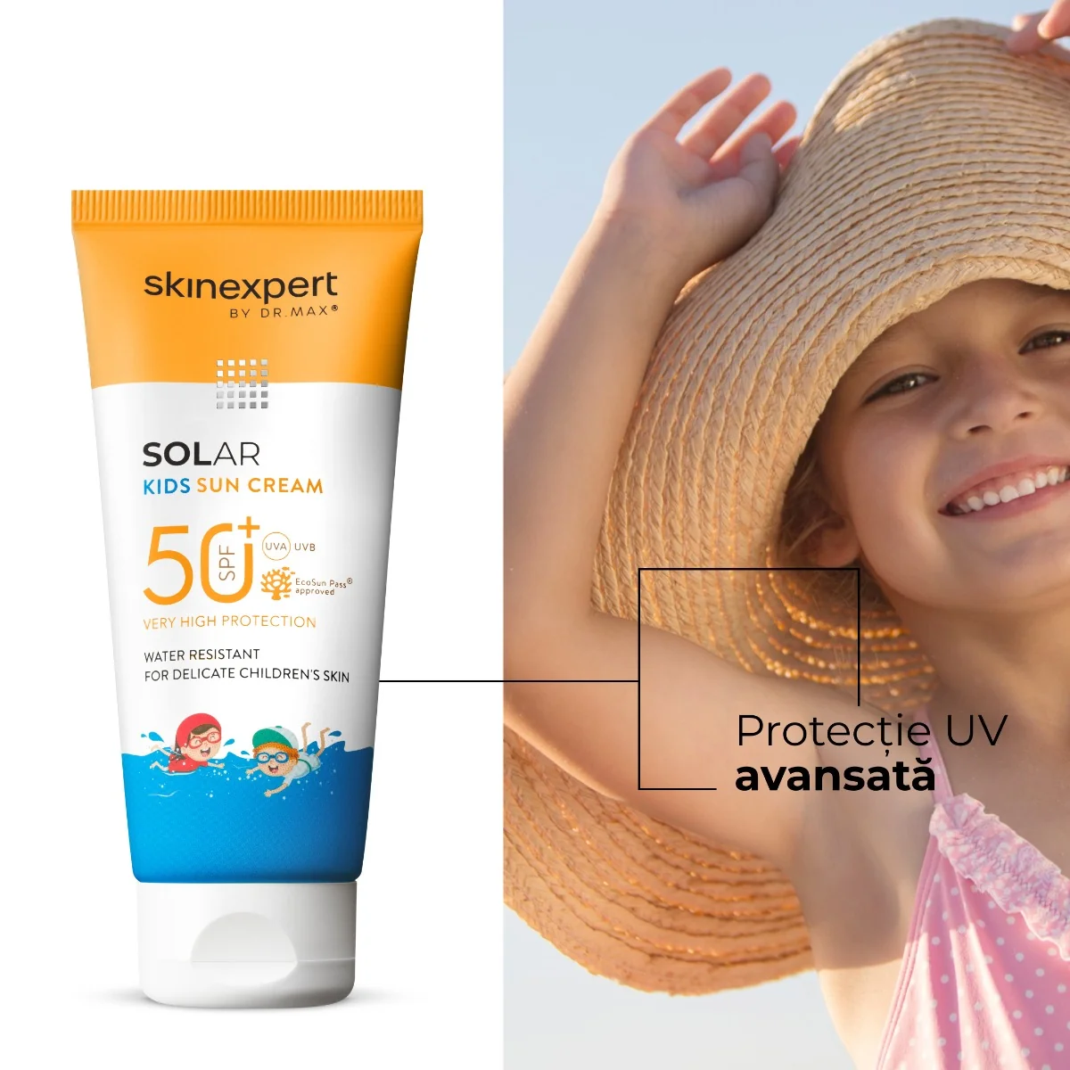 Skinexpert by Dr. Max® Solar Crema solara SPF50 pentru bebelusi si copii, 50ml