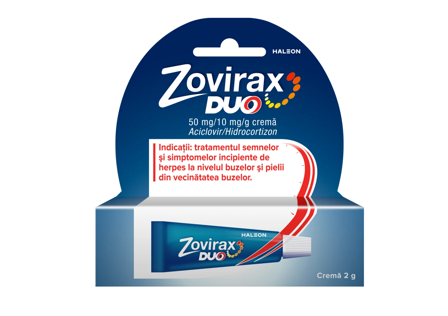 Zovirax Duo crema 50 mg/10mg/g, 2g, GSK