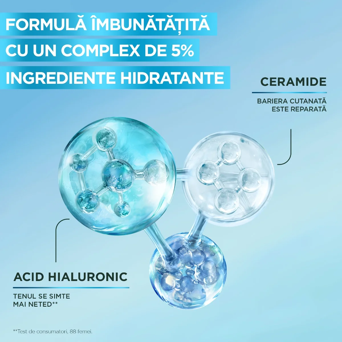 Masca servetel cu efect de hidratare Hyaluron Barrier Repair, 28g, Garnier