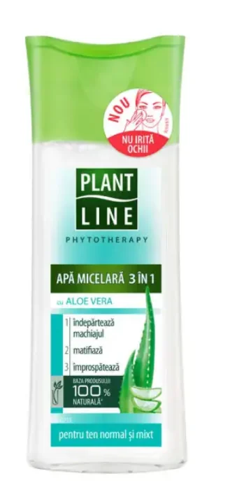 Apa micelara cu aloe vera, 100ml, Plant Line