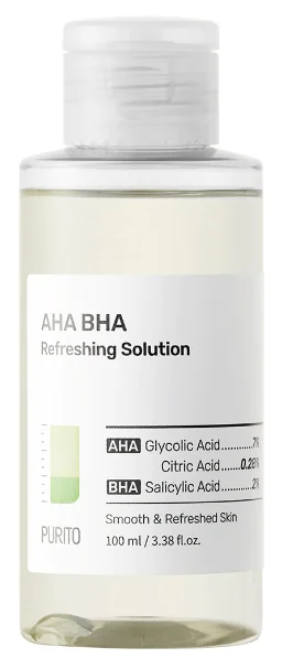 Solutie racoritoare exfolianta pentru fata AHA BHA, 100ml, Purito