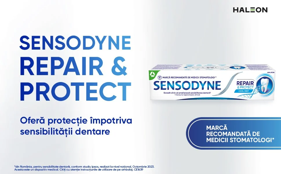 Sensodyne Repair & Protect Pasta de dinti prezentare Sensodyne Repair & Protect Pasta de dinti prezentare