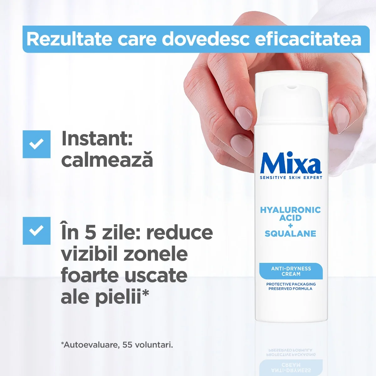 Crema anti-uscaciune pentru tenul sensibil, 50ml, Mixa